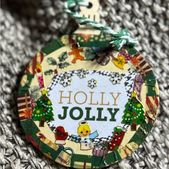 A set of (4) new 2.75x2.75” handmade unique wooden Xmas Tree Ornaments $32 - Picture 2 of 16